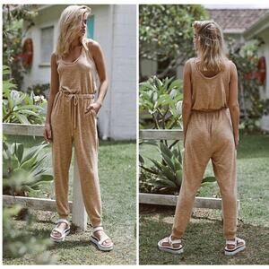 Free People FP Beach Bicoastal And Oversized Harem Jumpsuit Sleeveless Size S